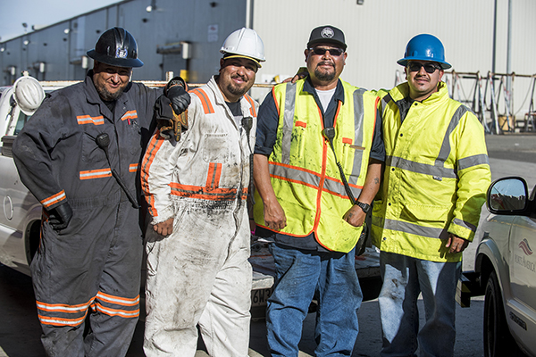 Four Workers at The Port of Hueneme