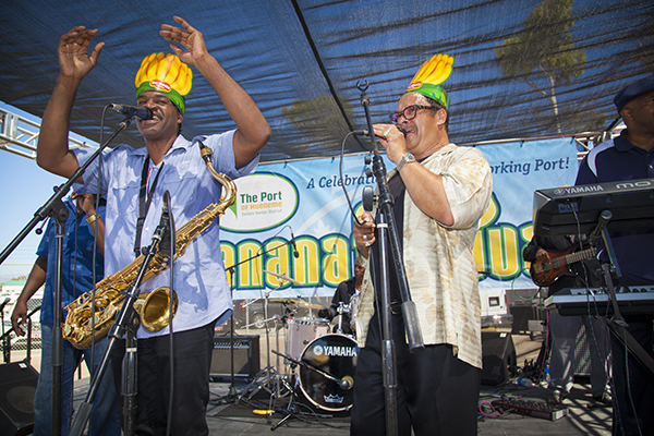 Live Band with Banana Headband at Banana Festival